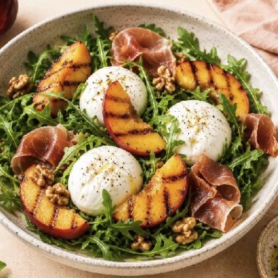 Peach Burrata Salad
