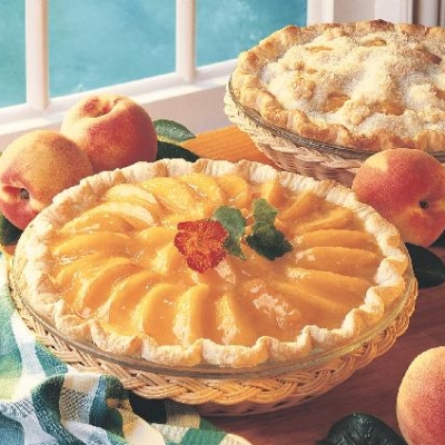 Glazed Ontario Peach Pie
